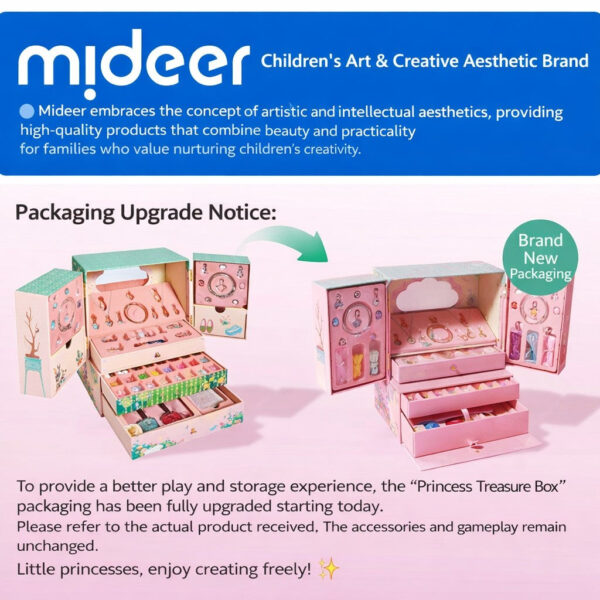 Mideer DIY Bead Jewelry Kit - 1200pcs Lacing Beads Bracelet Box