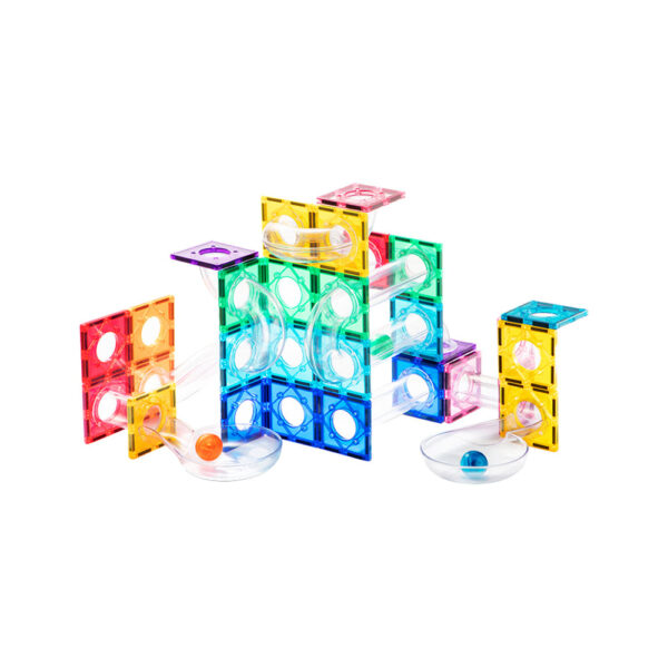 [Buy 4 for 8% off] Mideer Colorful Magnetic Tiles - Marble Run 100PCS