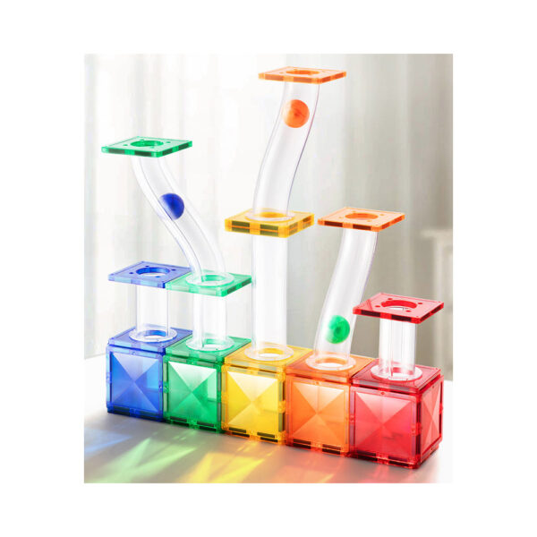 [Buy 4 for 8% off] Mideer Colorful Magnetic Tiles - Marble Run 100PCS
