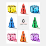 [Buy 4 for 8% off] Mideer Colorful Magnetic Tiles - Marble Run 100PCS